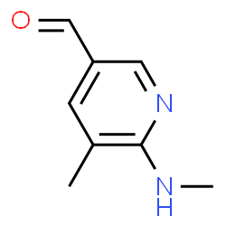 5-Methyl-6-(methylamino)nicotinaldehyde结构式