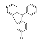 8-bromo-5-phenyl-5H-pyrido[4,3-b]indole结构式