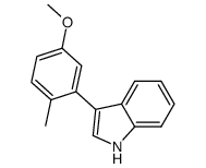 3-(5-methoxy-2-methylphenyl)-1H-indole Structure