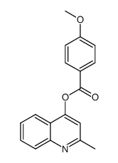 2-methylquinolin-4-yl 4-methoxybenzoate Structure