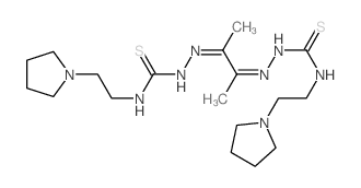 Semicarbazide, 1, 1-(dimethylethane)diylidenebis[4-(2-pyrrolidinoethyl)-3-thio]- structure