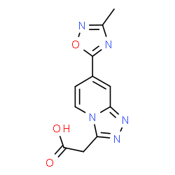 [7-(3-Methyl-1,2,4-oxadiazol-5-yl)[1,2,4]triazolo[4,3-a]pyridin-3-yl]aceticacid Structure