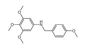 4-methoxy-N-(3,4,5-trimethoxyphenyl)benzylamine Structure