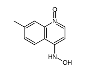 7-METHYL-4-HYDROXYLAMINOQUINOLINE1-OXIDE结构式