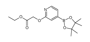 ethyl 2-[4-(4,4,5,5-tetramethyl-1,3,2-dioxaborolan-2-yl)pyridin-2-yl]oxyacetate Structure