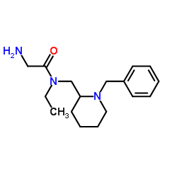 N-[(1-Benzyl-2-piperidinyl)methyl]-N-ethylglycinamide结构式