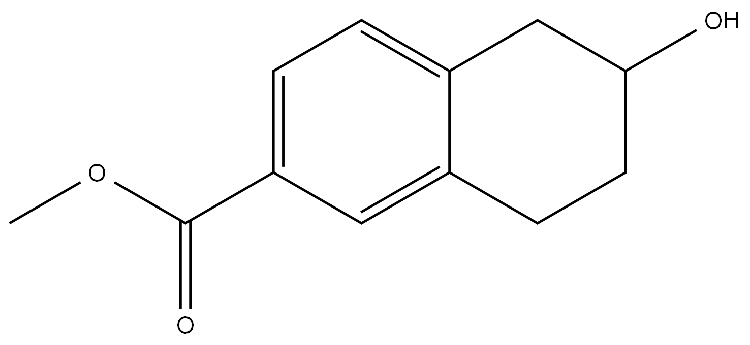 methyl 6-hydroxy-5,6,7,8-tetrahydronaphthalene-2-carboxylate structure