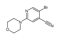 5-bromo-2-morpholin-4-ylpyridine-4-carbonitrile结构式