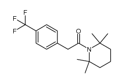 1-(2,2,6,6-tetramethylpiperidin-1-yl)-2-(4-(trifluoromethyl)phenyl)ethanone结构式