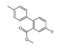methyl 5-fluoro-2-(4-methylphenyl)benzoate结构式