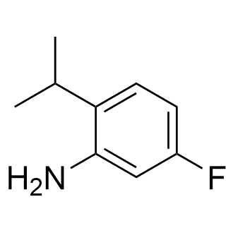 5-氟-2-异丙基苯胺结构式