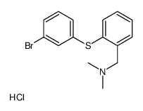 1-[2-(3-bromophenyl)sulfanylphenyl]-N,N-dimethylmethanamine,hydrochloride Structure