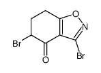 3,5-Dibromo-6,7-dihydro-1,2-benzisoxazol-4-(5H)-one结构式