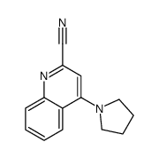 4-pyrrolidin-1-ylquinoline-2-carbonitrile Structure