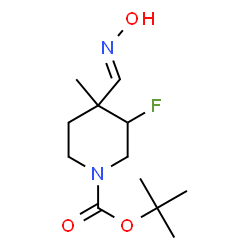 tert-butyl 3-fluoro-4-((hydroxyimino)methyl)-4-methylpiperidine-1-carboxylate picture