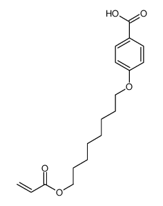 4-(8-prop-2-enoyloxyoctoxy)benzoic acid结构式