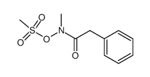 N-(Mesyloxy)-N-methylphenylacetanilide结构式