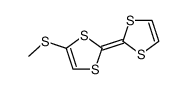 4-(methylthio)-2,2'-bi(1,3-dithiolylidene)结构式