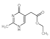 5-Pyrimidineaceticacid, 3,4-dihydro-2-methyl-4-oxo-, ethyl ester Structure