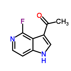 1-(4-Fluoro-1H-pyrrolo[3,2-c]pyridin-3-yl)ethanone结构式