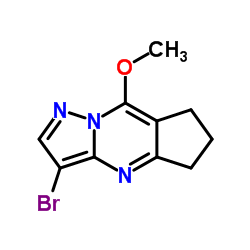 3-Bromo-8-methoxy-6,7-dihydro-5H-cyclopenta[d]pyrazolo[1,5-a]pyrimidine Structure