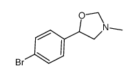 5-(4-bromophenyl)-3-methyloxazolidine结构式