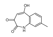 2,5-dihydro-2,5-dioxo-3-hydroxy-8-methyl-1H-benzazepine结构式