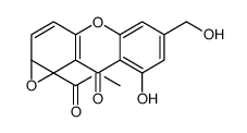 methyl 8-hydroxy-6-(hydroxymethyl)-9-oxo-1aH-oxireno[2,3-a]xanthene-9b-carboxylate结构式