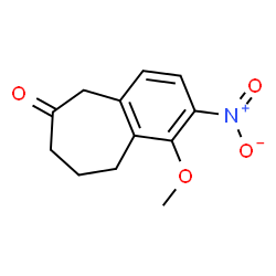 1-methoxy-2-nitro-8,9-dihydro-5H-benzo[7]annulen-6(7H)-one结构式