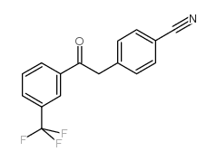 4-[2-oxo-2-[3-(trifluoromethyl)phenyl]ethyl]benzonitrile structure