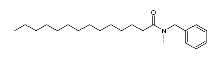 N-benzyl-N-methyltetradecanamide Structure