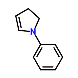 1-Phenyl-2,3-dihydro-1H-pyrrole结构式