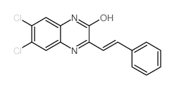 6,7-DICHLORO-3-STYRYLQUINOXALIN-2-OL Structure