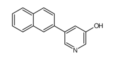 5-naphthalen-2-ylpyridin-3-ol Structure