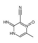 Pyrazinecarbonitrile, 3-amino-6-methyl-, 1-oxide (9CI)结构式