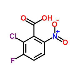 2-Chloro-3-fluoro-6-nitrobenzoic acid Structure