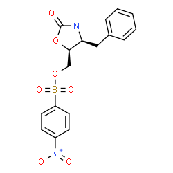 [(4S,5S)-4-Benzyl-2-oxo-1,3-oxazolidin-5-yl]methyl 4-nitrobenzenesulfonate结构式