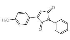 1H-Pyrrole-2,5-dione,3-(4-methylphenyl)-1-phenyl-结构式