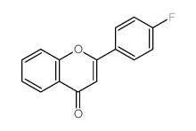 4H-1-Benzopyran-4-one,2-(4-fluorophenyl)- Structure