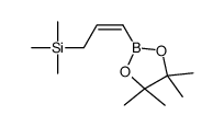 trimethyl-[(E)-3-(4,4,5,5-tetramethyl-1,3,2-dioxaborolan-2-yl)prop-2-enyl]silane Structure