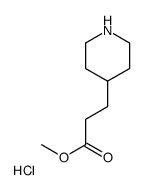 Methyl 3-piperidin-4-ylpropanoate hydrochloride Structure