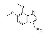 6,7-二甲氧基吲哚-3-甲醛结构式