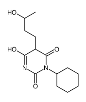 1-Cyclohexyl-5-(3-hydroxybutyl)barbituric acid结构式