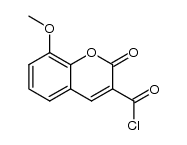 8-methoxycoumarin-3-carboxylic acid chloride结构式