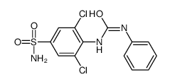 1-(2,6-dichloro-4-sulfamoylphenyl)-3-phenylurea结构式