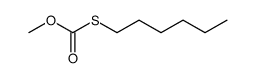 1-methoxycarbonylsulfanyl-hexane结构式