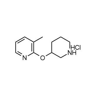 3-Methyl-2-(piperidin-3-yloxy)pyridinehydrochloride Structure