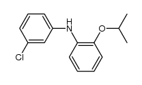 (3-chloro-phenyl)-(2-isopropoxy-phenyl)-amine结构式