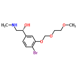 (1R)-1-{4-Bromo-3-[(2-methoxyethoxy)methoxy]phenyl}-2-(methylamino)ethanol Structure