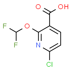 6-Chloro-2-(difluoromethoxy)nicotinic acid Structure